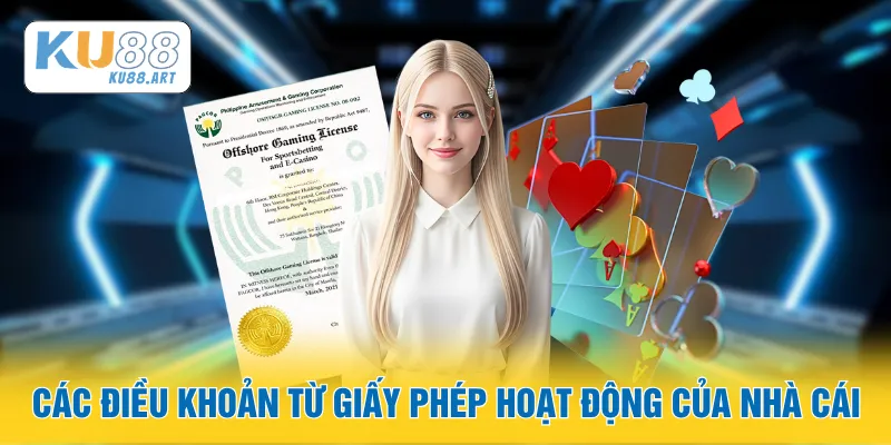 Các điều khoản từ giấy phép hoạt động của nhà cái
