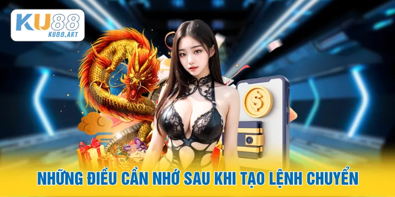 Rút Tiền - Quy Trình Chi Tiết Nhanh Dàng Chỉ 1 Bước 3 Những điều cần nhớ sau khi tạo lệnh chuyển